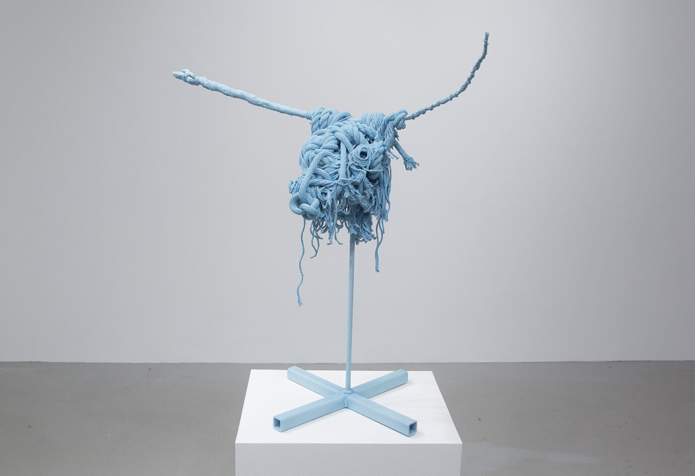 Ted Lawson (painted bronze, steel, resin)