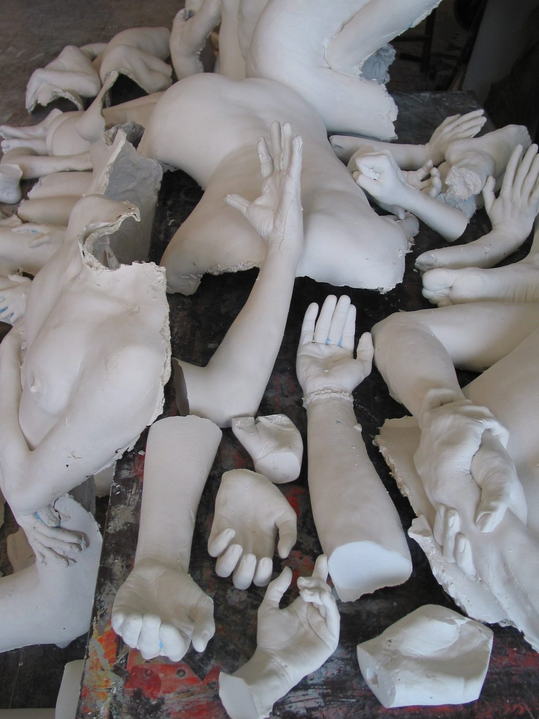 Yoko Ono (plaster lifecast)