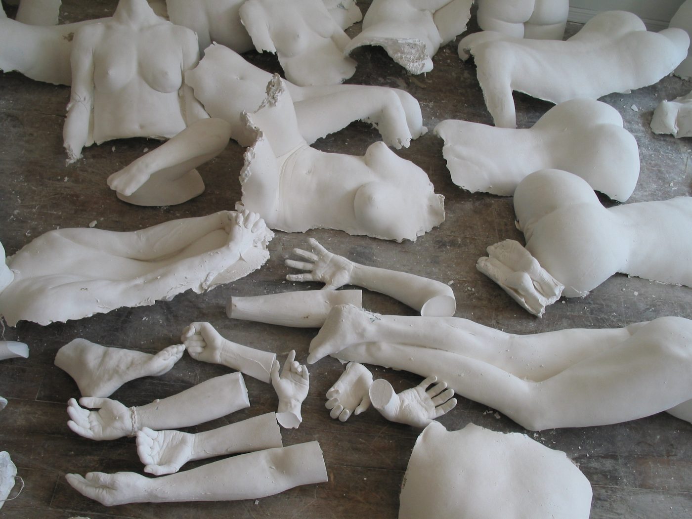 Yoko Ono (plaster lifecast)