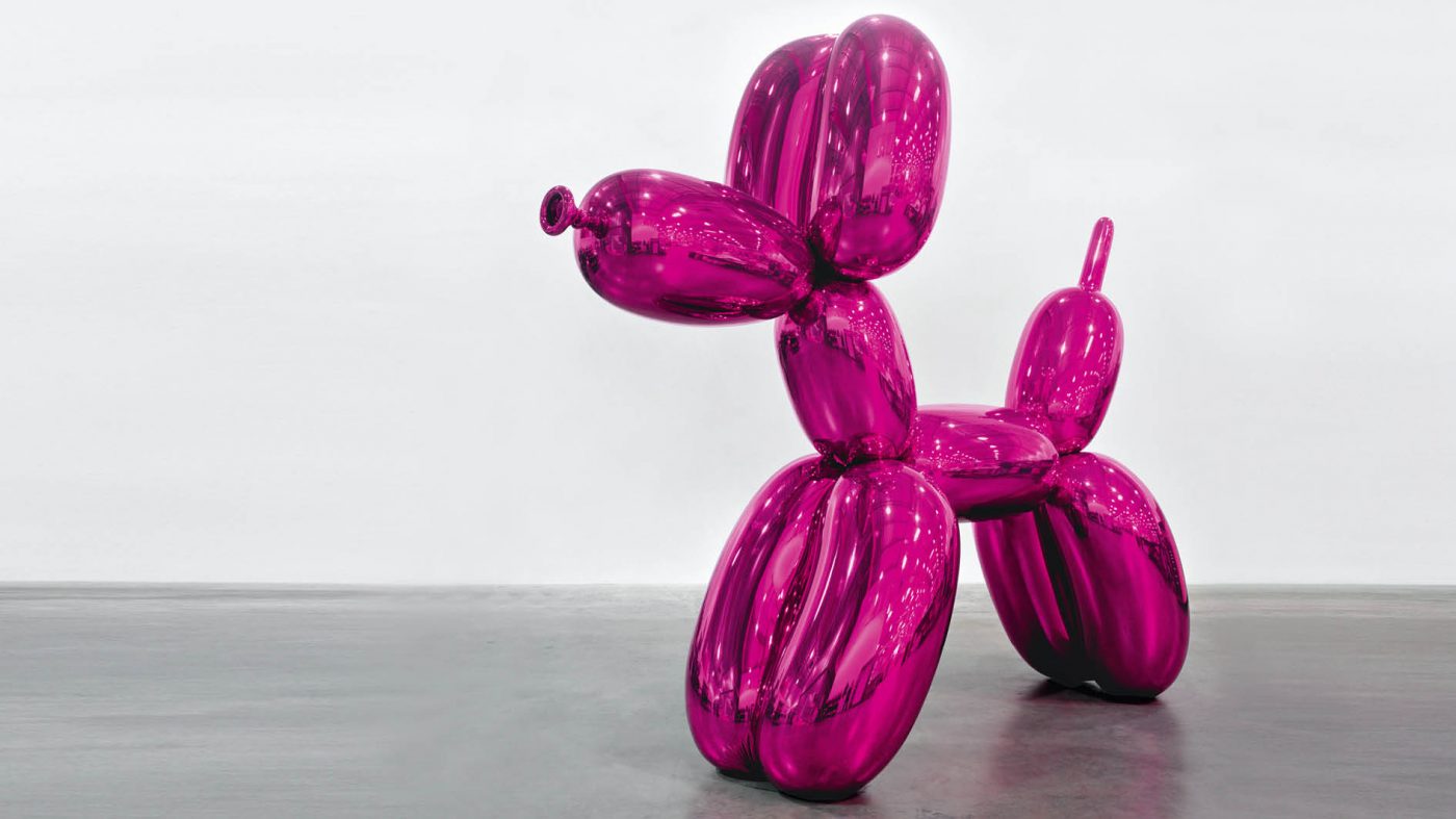 Jeff Koons (tinted clearcoat over cast stainless steel)